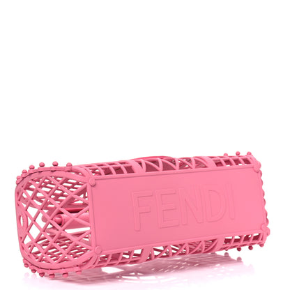 Fendi Recycled Plastic Vitello Liberty Matte Small Fendi Basket Rosa 3 of 4