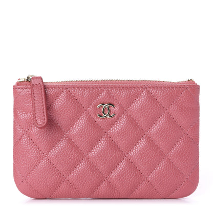 Chanel Iridescent Caviar Quilted Small Cosmetic Case Pink 1 of 10