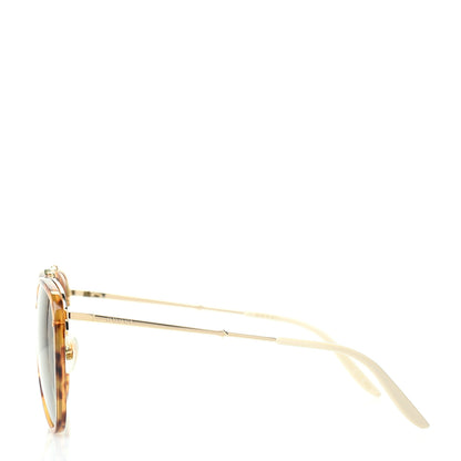 Gucci Aviator Sunglasses GG0672S Havana Gold Green 3 of 8