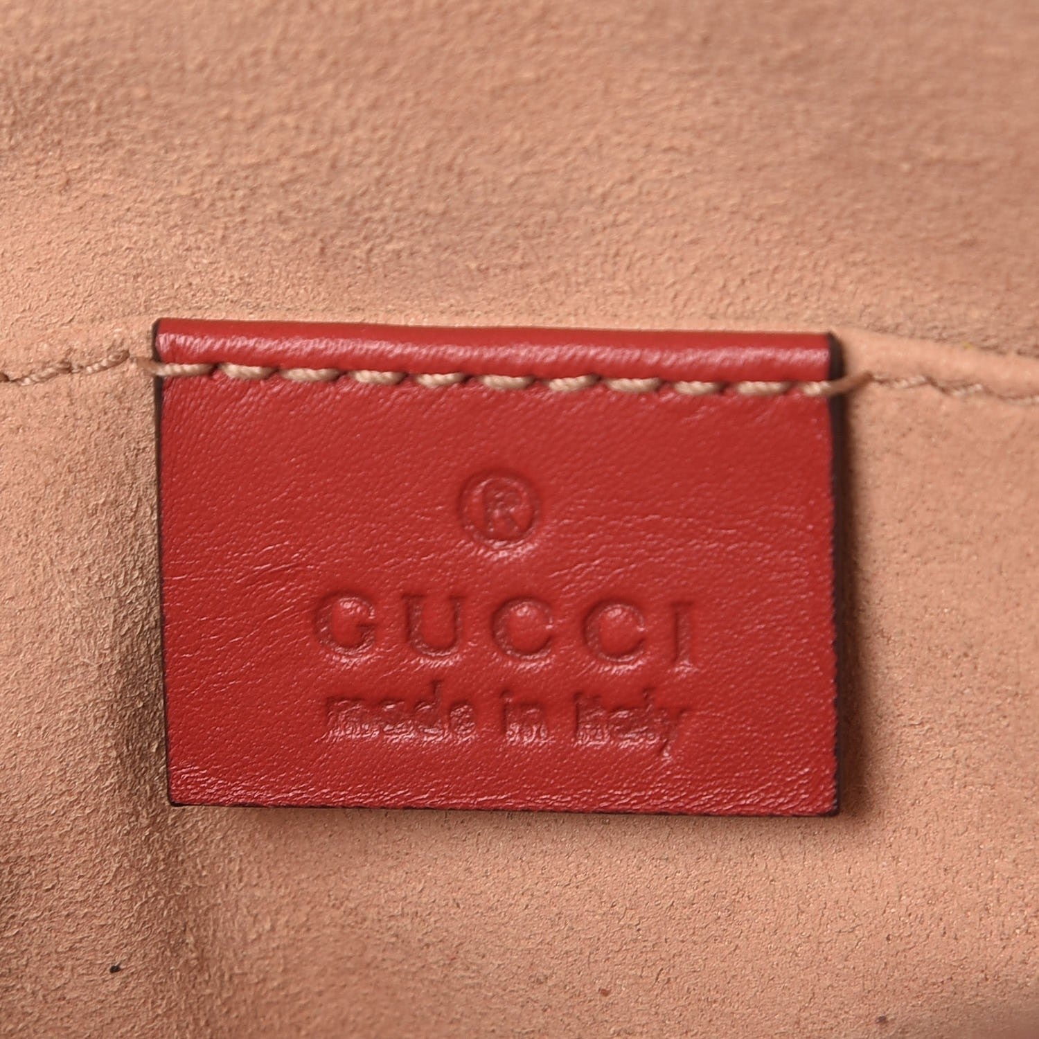 Gucci Calfskin Matelasse GG Marmont Belt Bag 85 34 Hibiscus Red 6 of 9