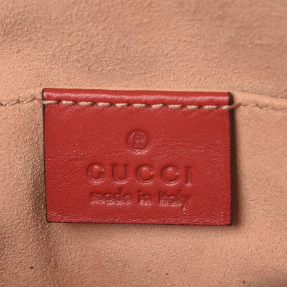 Gucci Calfskin Matelasse GG Marmont Belt Bag 85 34 Hibiscus Red 6 of 9