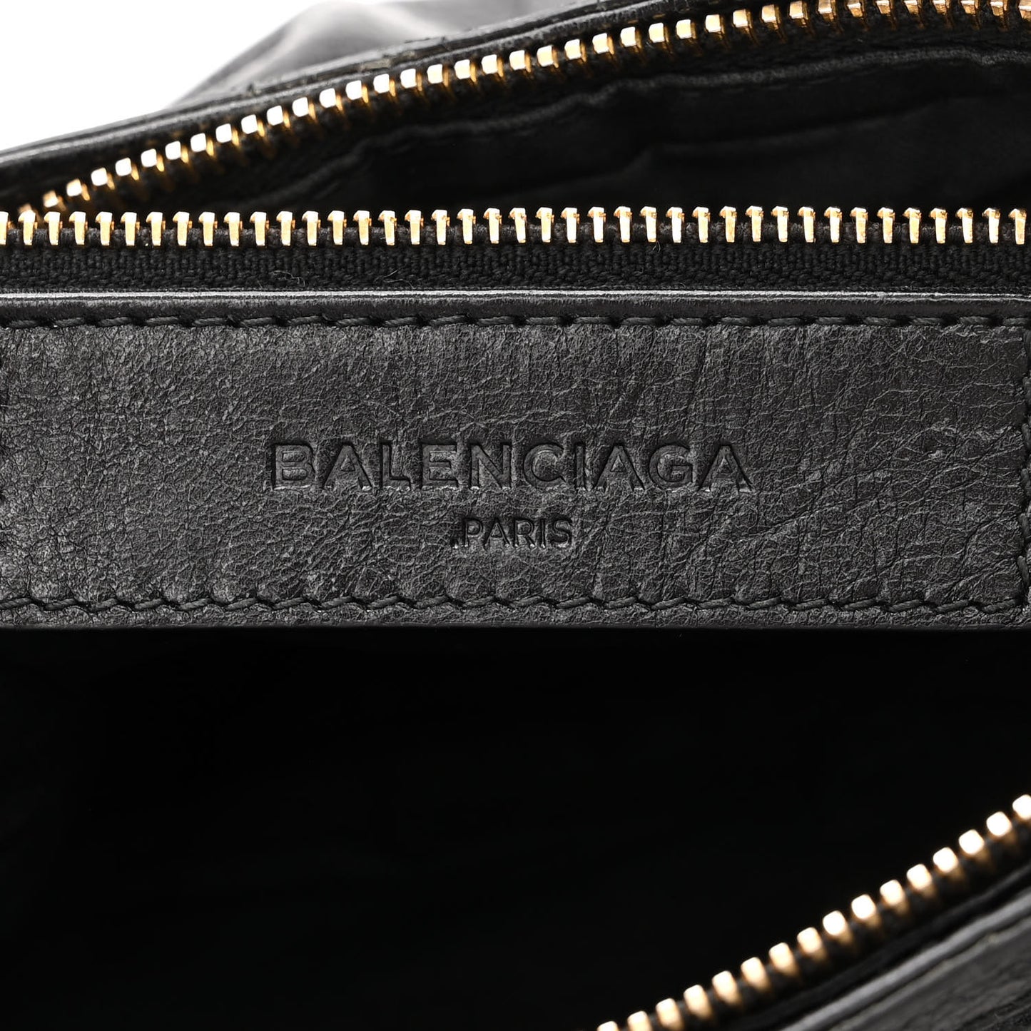 Agneau Giant 12 Gold Hardware Hip Black