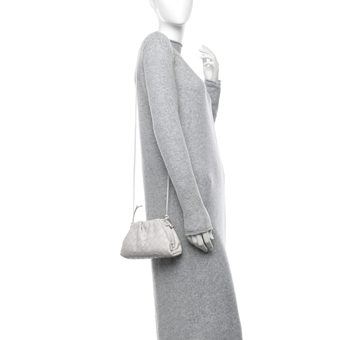 Nappa Intrecciato The Mini Pouch Chalk