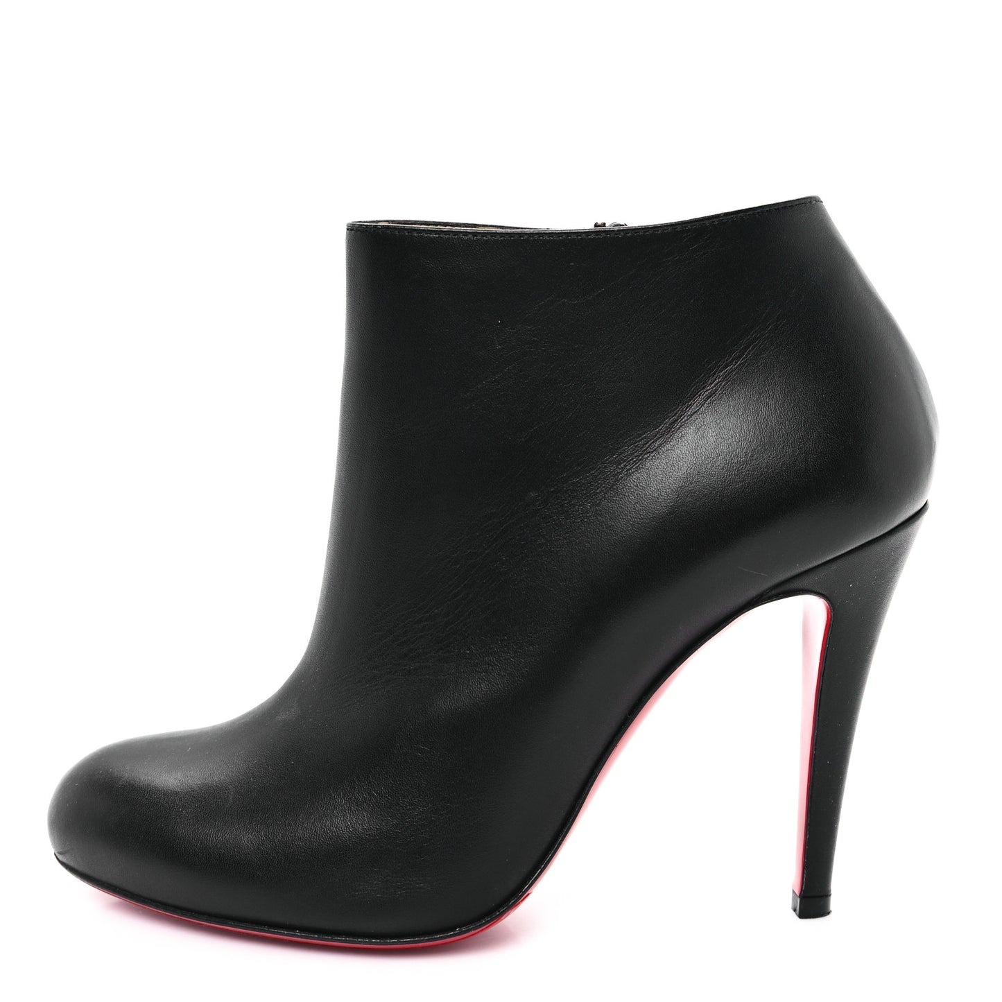 Calfskin Belle 100 Ankle Boots 37.5 Black