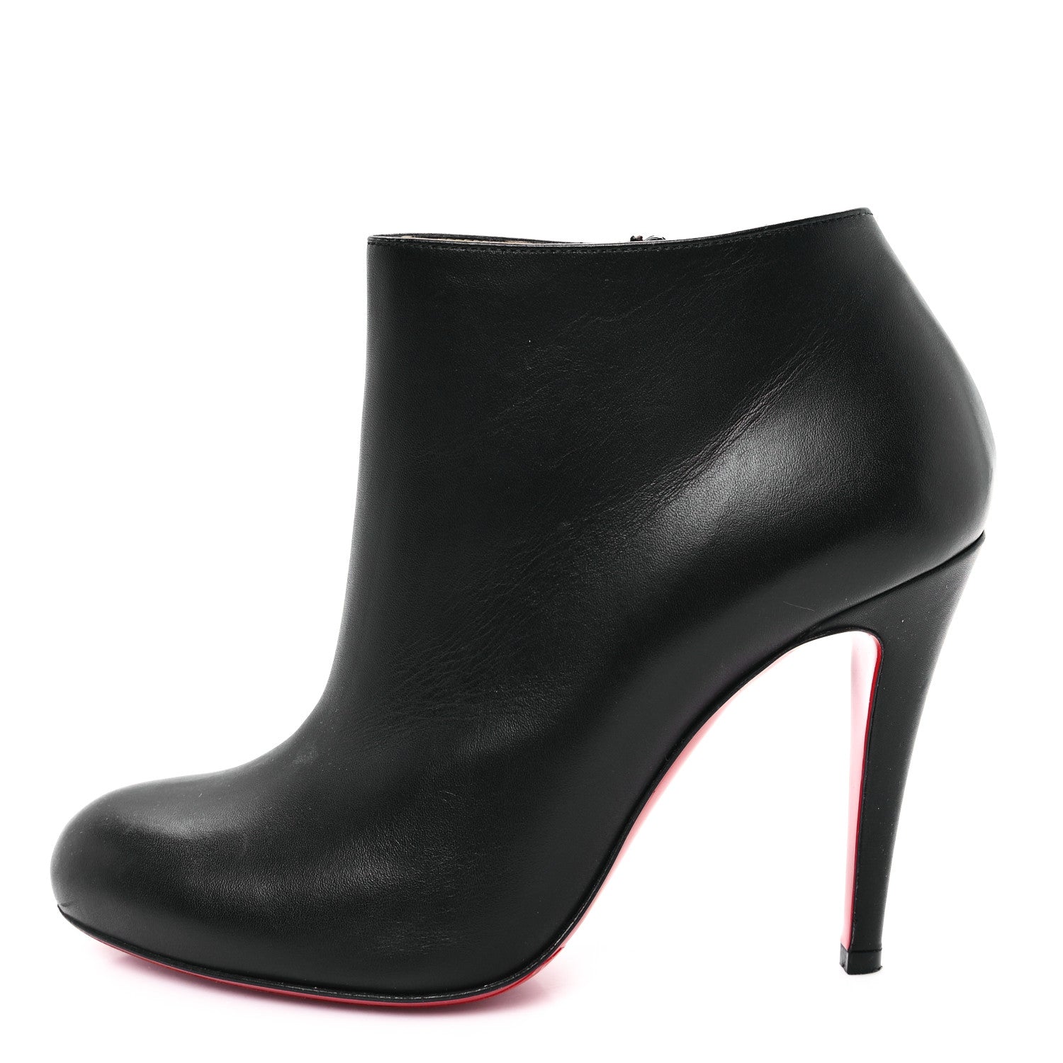 Christian Louboutin Calfskin Belle 100 Ankle Boots 37.5 Black 1 of 10
