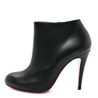 Christian Louboutin Calfskin Belle 100 Ankle Boots 37.5 Black 1 of 10
