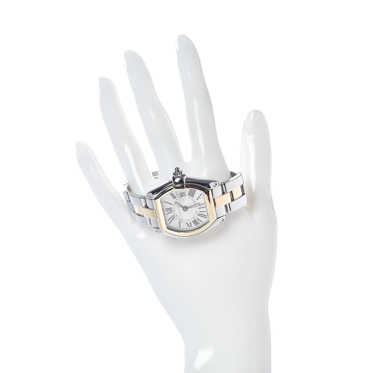 Cartier Stainless Steel 18K Yellow Gold 31mm Roadster Quartz Watch 2 of 9