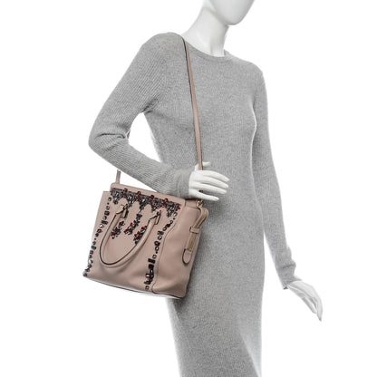 Valentino Garavani Nappa Crystal B Diamond Tote Light Pink 2 of 12
