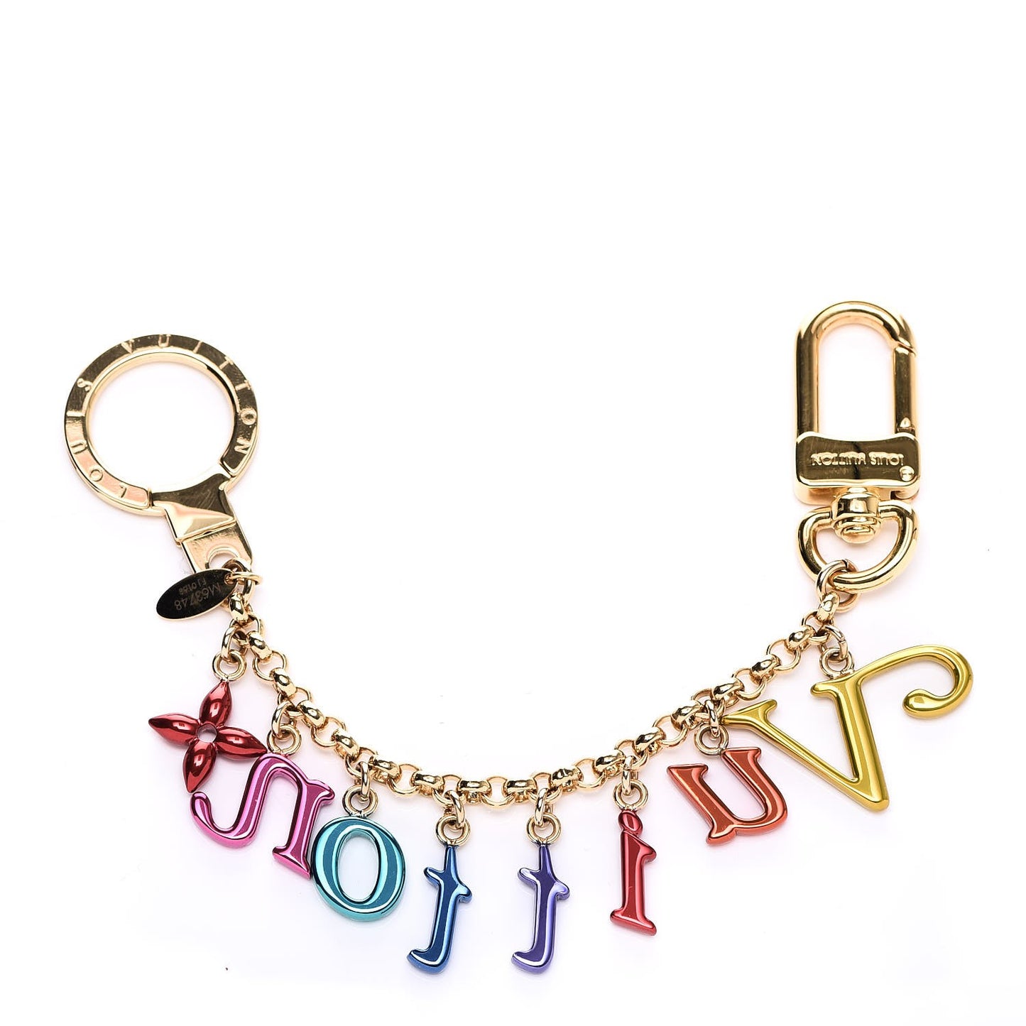 New Wave Key Chain Bag Charm Multicolor