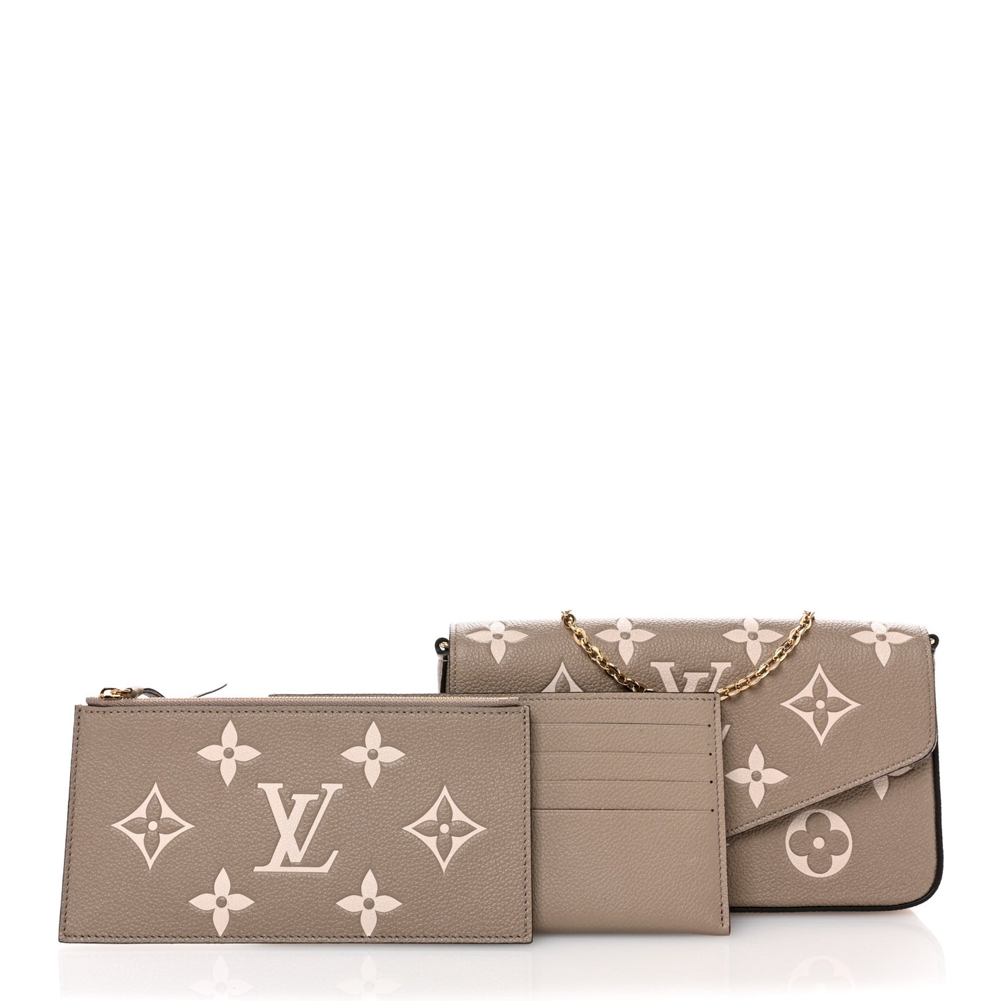 Empreinte Monogram Giant Felicie Pochette Tourterelle Creme