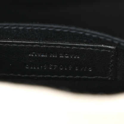 Saint Laurent Grain De Poudre Matelasse Chevron Quilted Round Vinyle Camera Bag Crema Soft 7 of 10