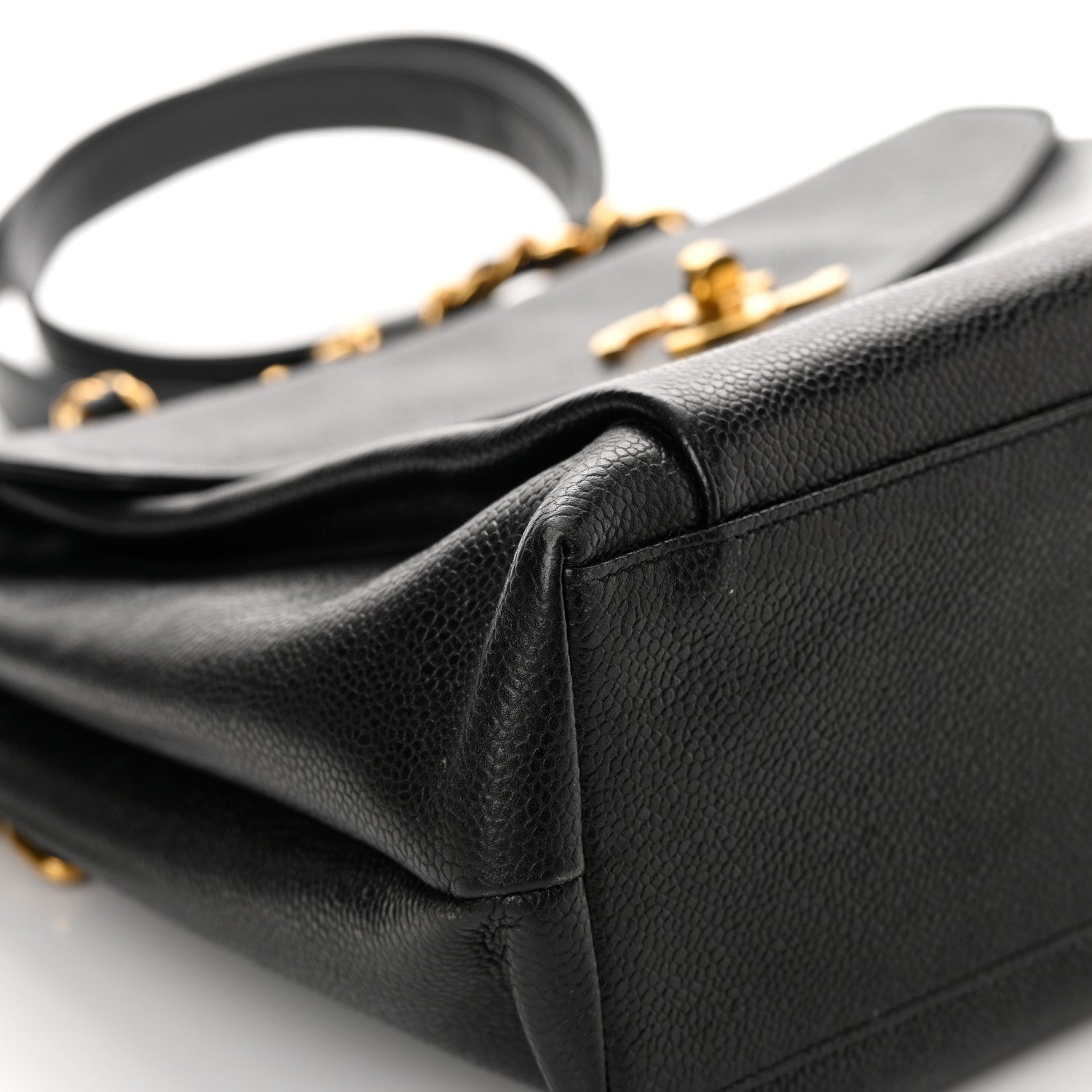 Chanel Caviar CC Shopper Tote Black 11 of 18
