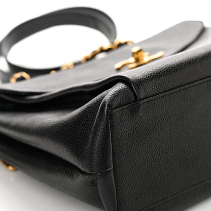 Chanel Caviar CC Shopper Tote Black 11 of 18