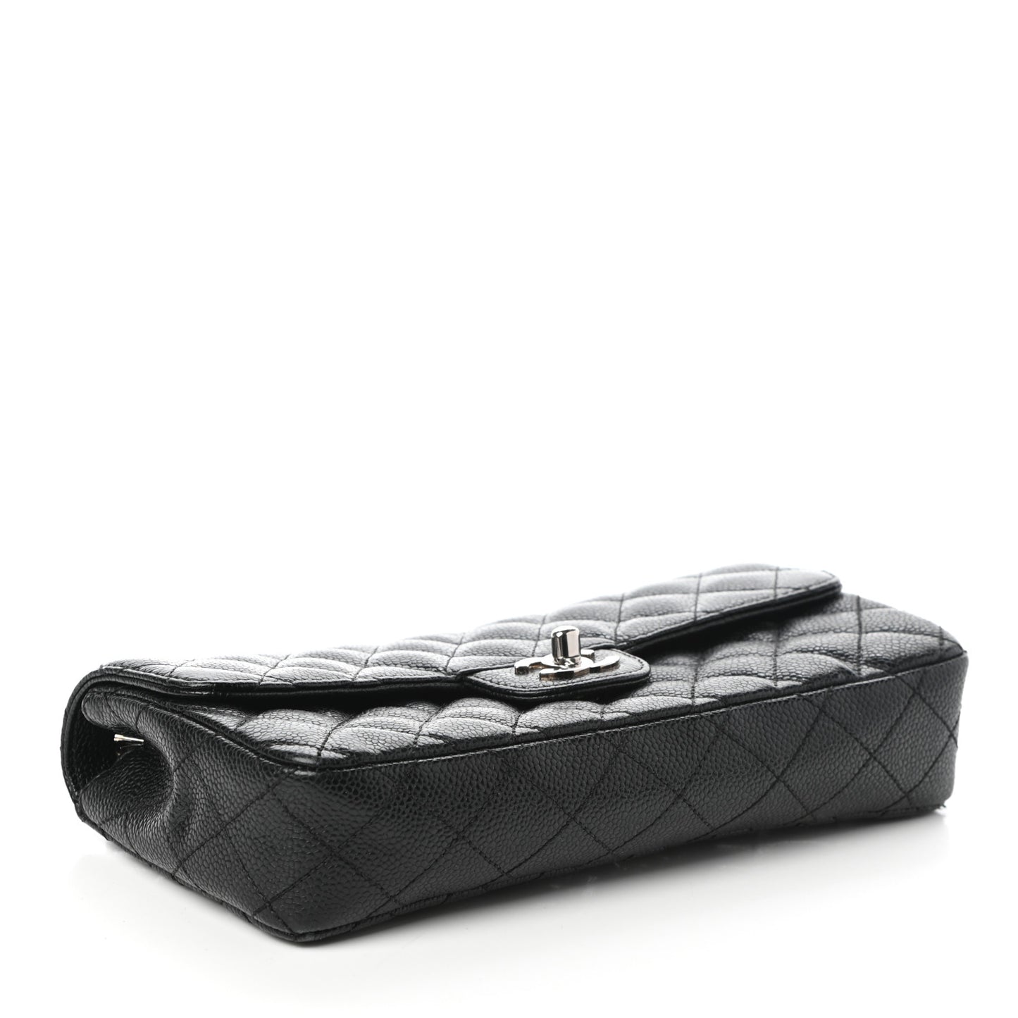 Caviar Quilted East West Flap Black