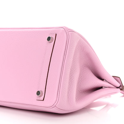 Hermes Taurillon Clemence Birkin 30 Mauve Sylvestre 10 of 14