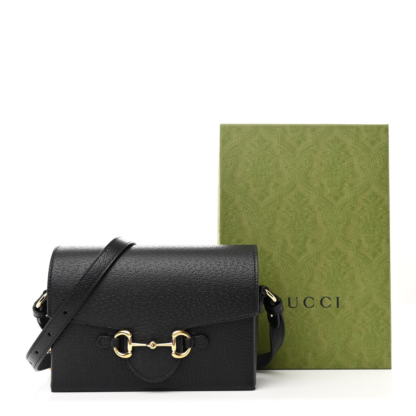 Calfskin Horsebit 1955 Shoulder Bag Black