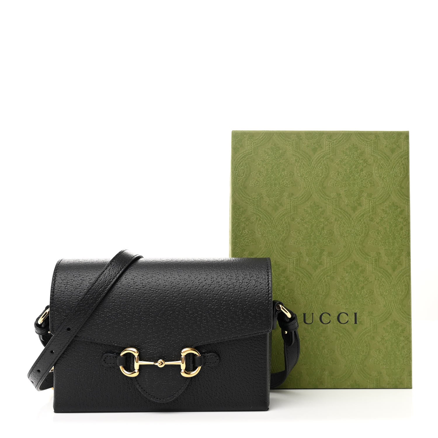 Gucci Calfskin Horsebit 1955 Shoulder Bag Black 11 of 11