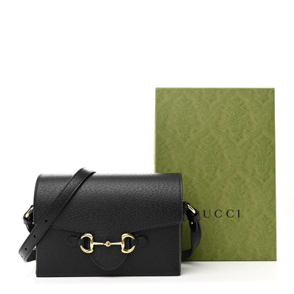 Gucci Calfskin Horsebit 1955 Shoulder Bag Black 11 of 11