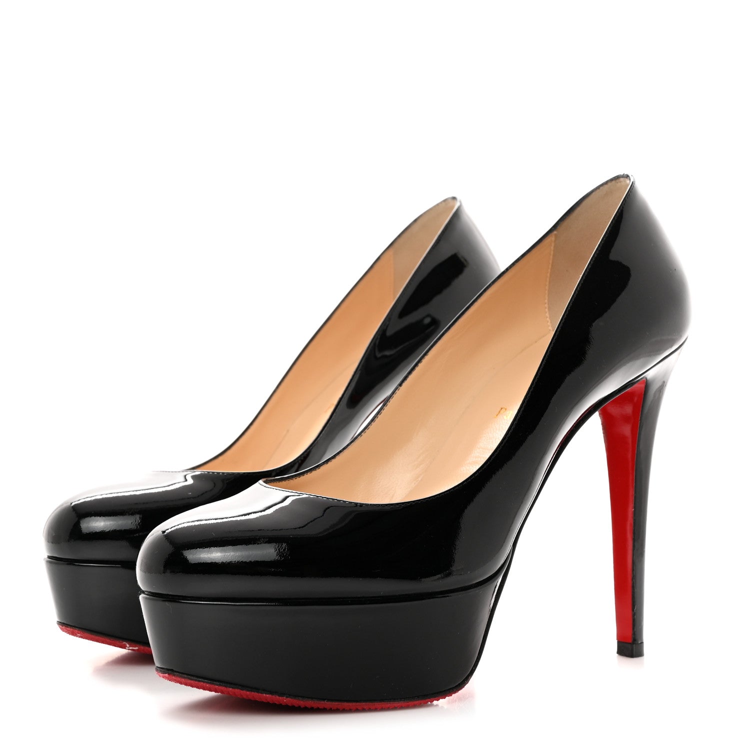 Christian Louboutin Patent Bianca 140 Pumps 39 Black 3 of 7
