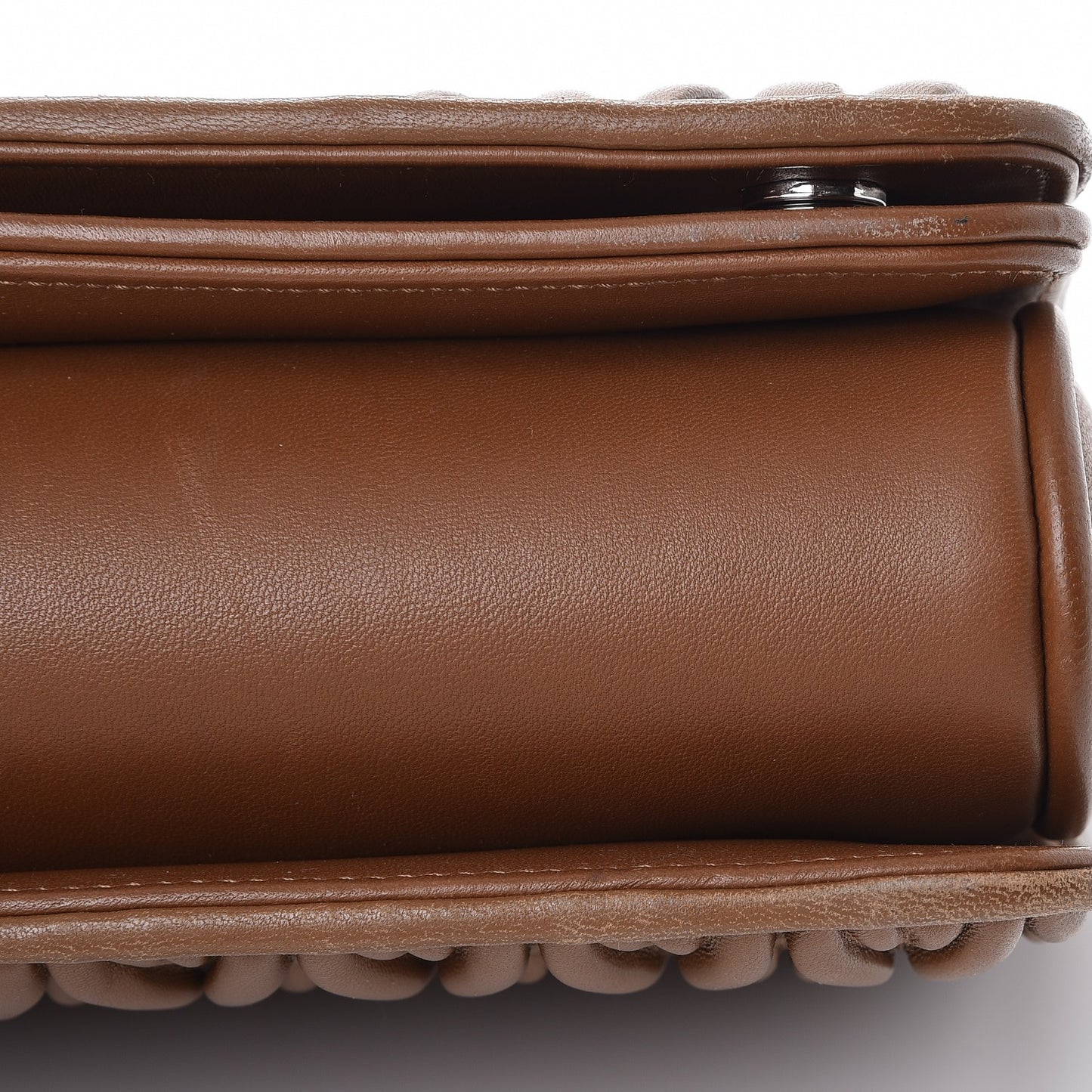 Nappa Matelasse Club Shoulder Bag Cannella