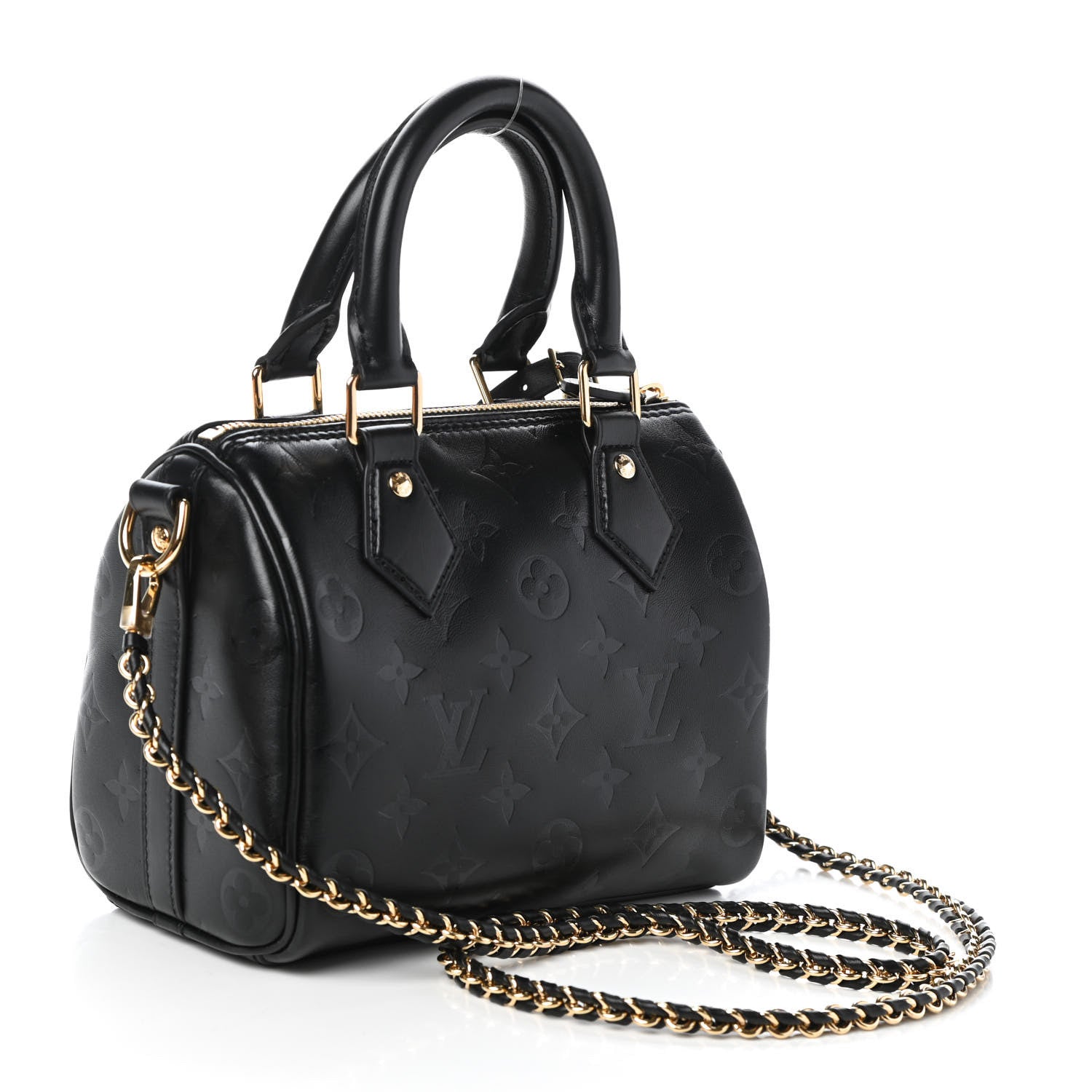 Louis Vuitton Monogram Ink Speedy BB Black 4 of 17