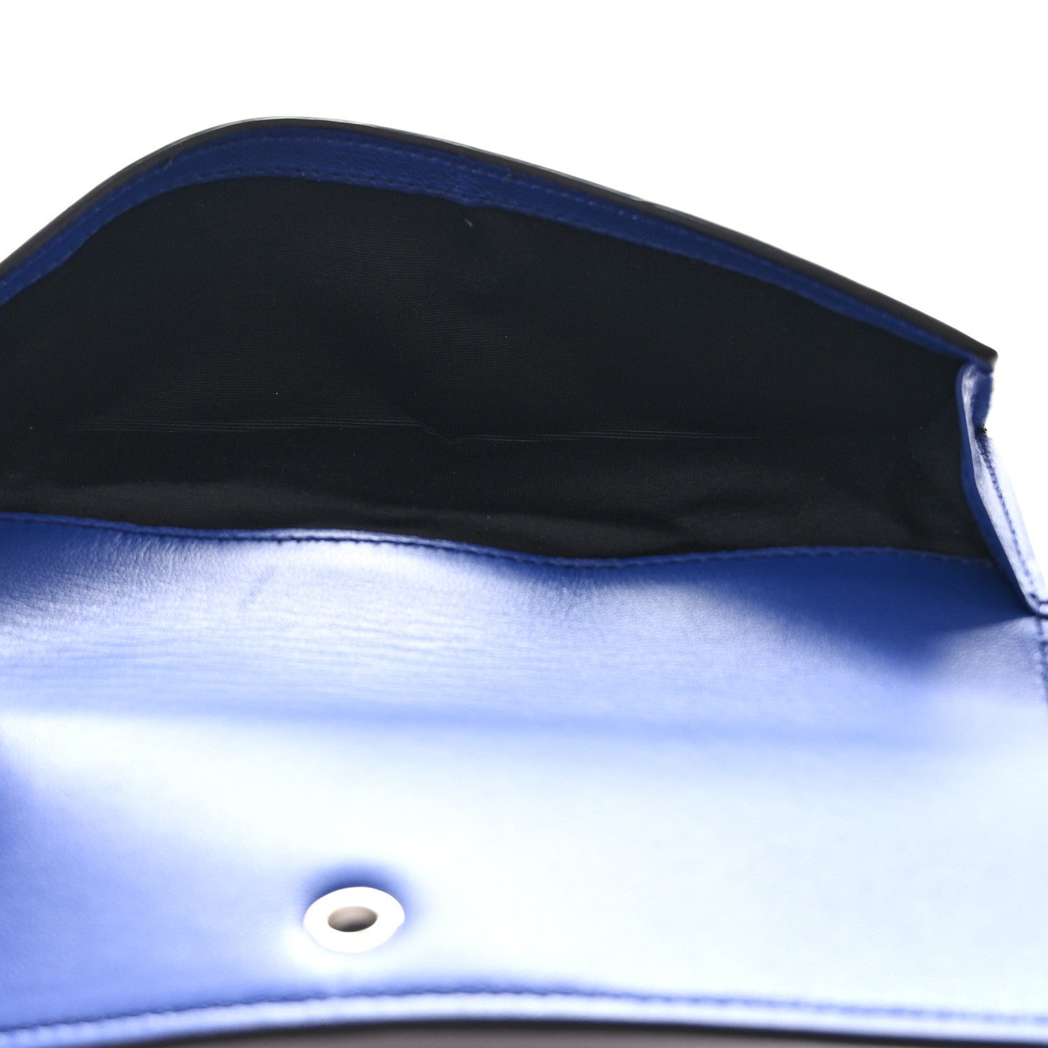 Alexander McQueen Calfskin Skull Continental Wallet Blue 6 of 10