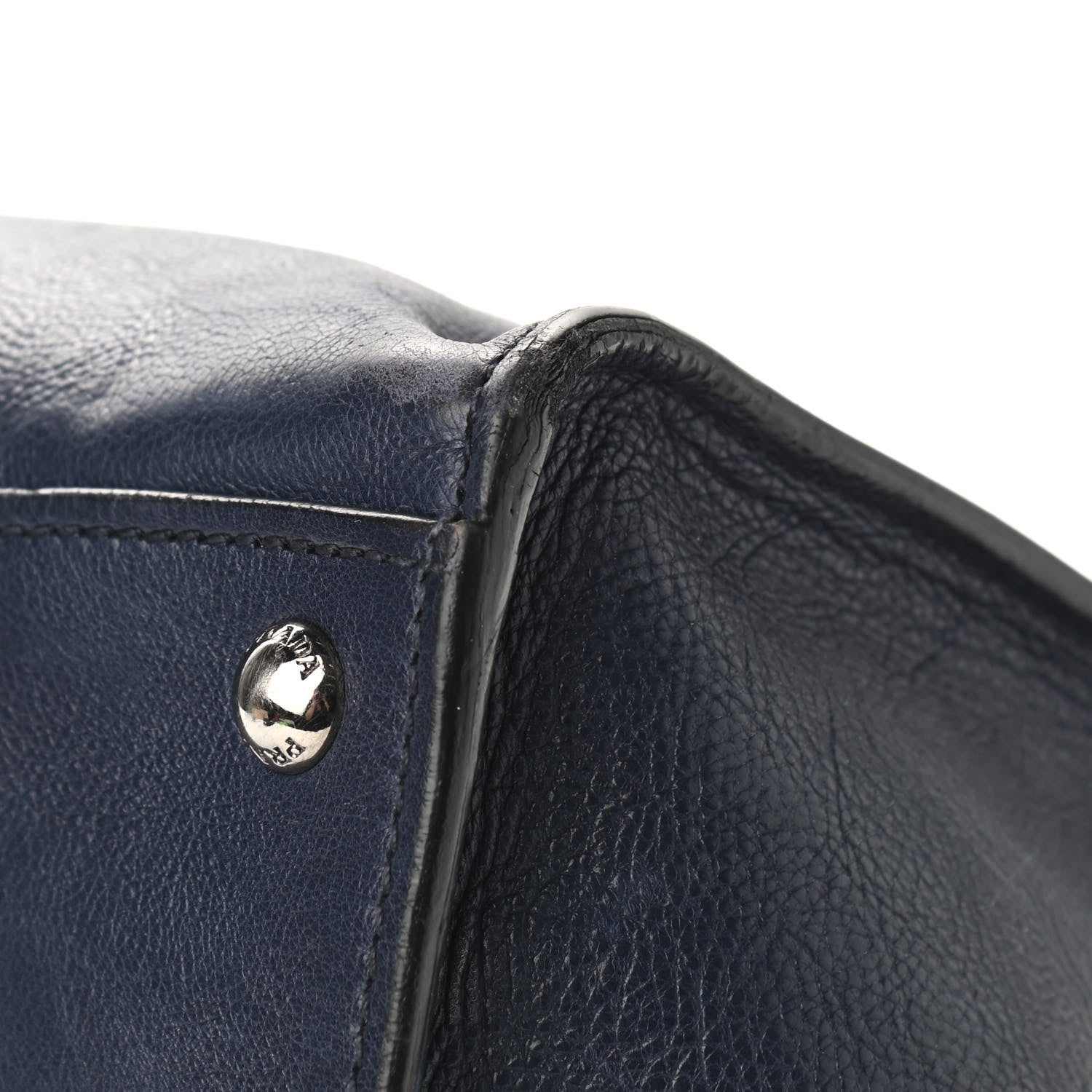 Prada Glace Calf Twin Pocket Tote Baltico 8 of 12