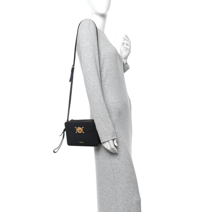Versace Calfskin Medusa Biggie Shoulder Bag Black 2 of 11