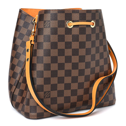 Louis Vuitton Damier Ebene Neonoe MM Safran 3 of 8