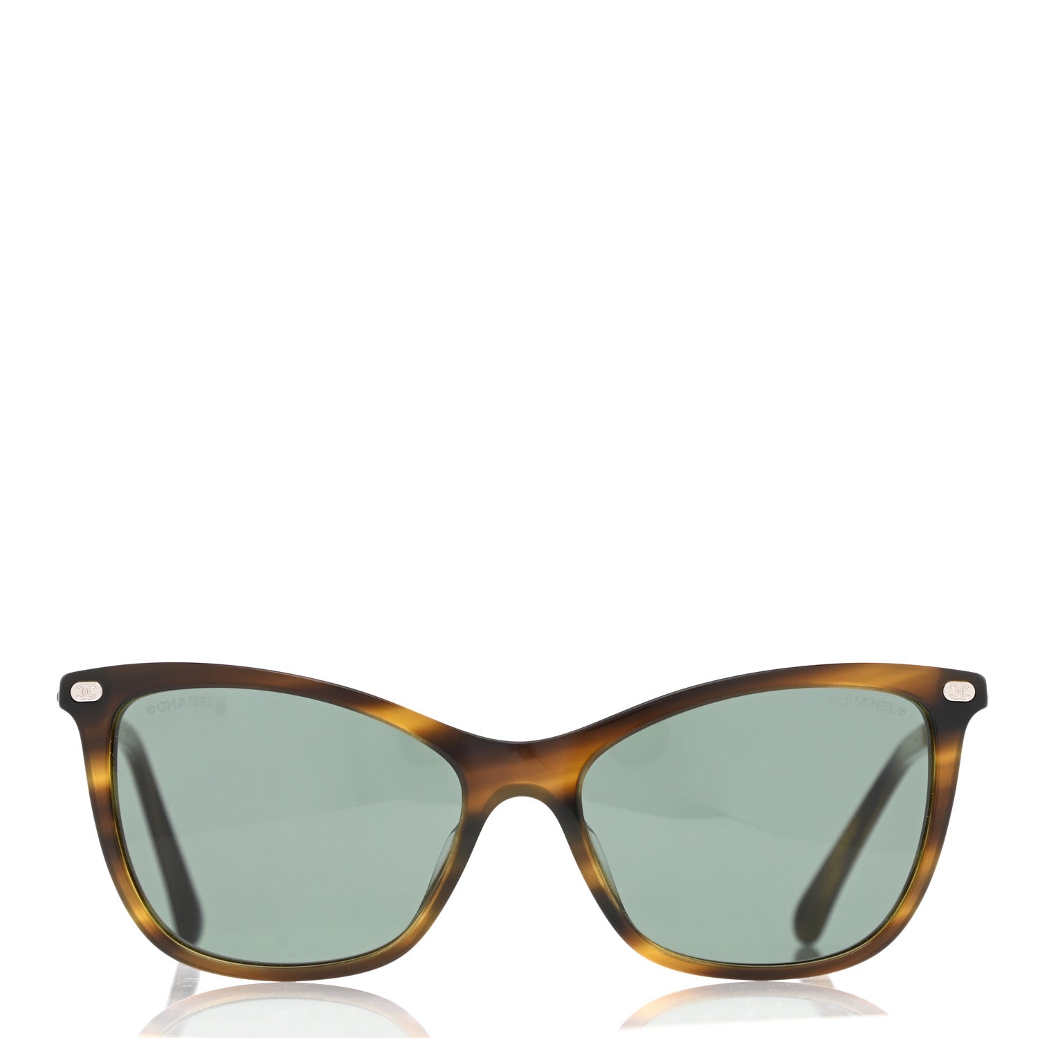Chanel Acetate CC Cat Eye Sunglasses 5437-Q-A Tortoise 2 of 8