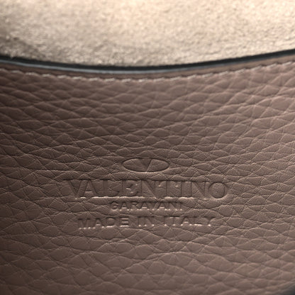 Valentino Garavani Pebbled Calfskin Medium Rockstud Flip Lock Crossbody Bag Poudre 6 of 9