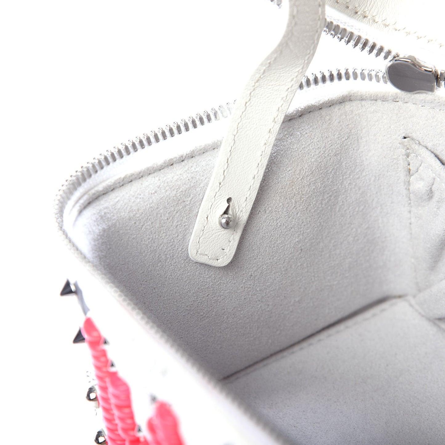Visetos Rockstar Love Potion Studded Mini Vanity Crossbody Case White