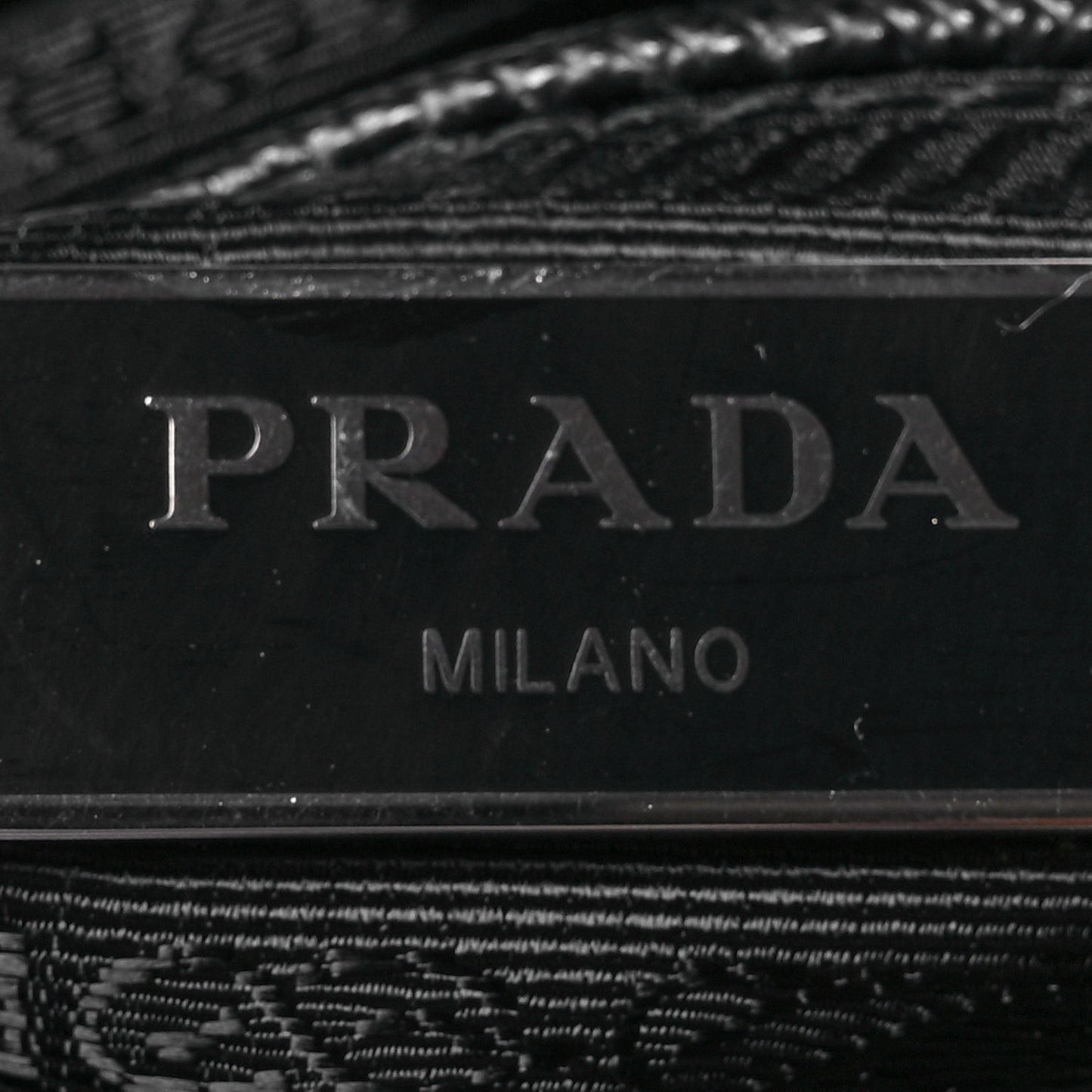 Re-Nylon Vela Saffiano Pocket Double Zip Messenger Bag Black
