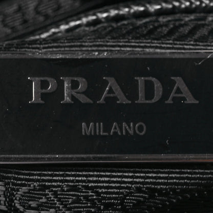 Prada Re-Nylon Vela Saffiano Pocket Double Zip Messenger Bag Black 6 of 10