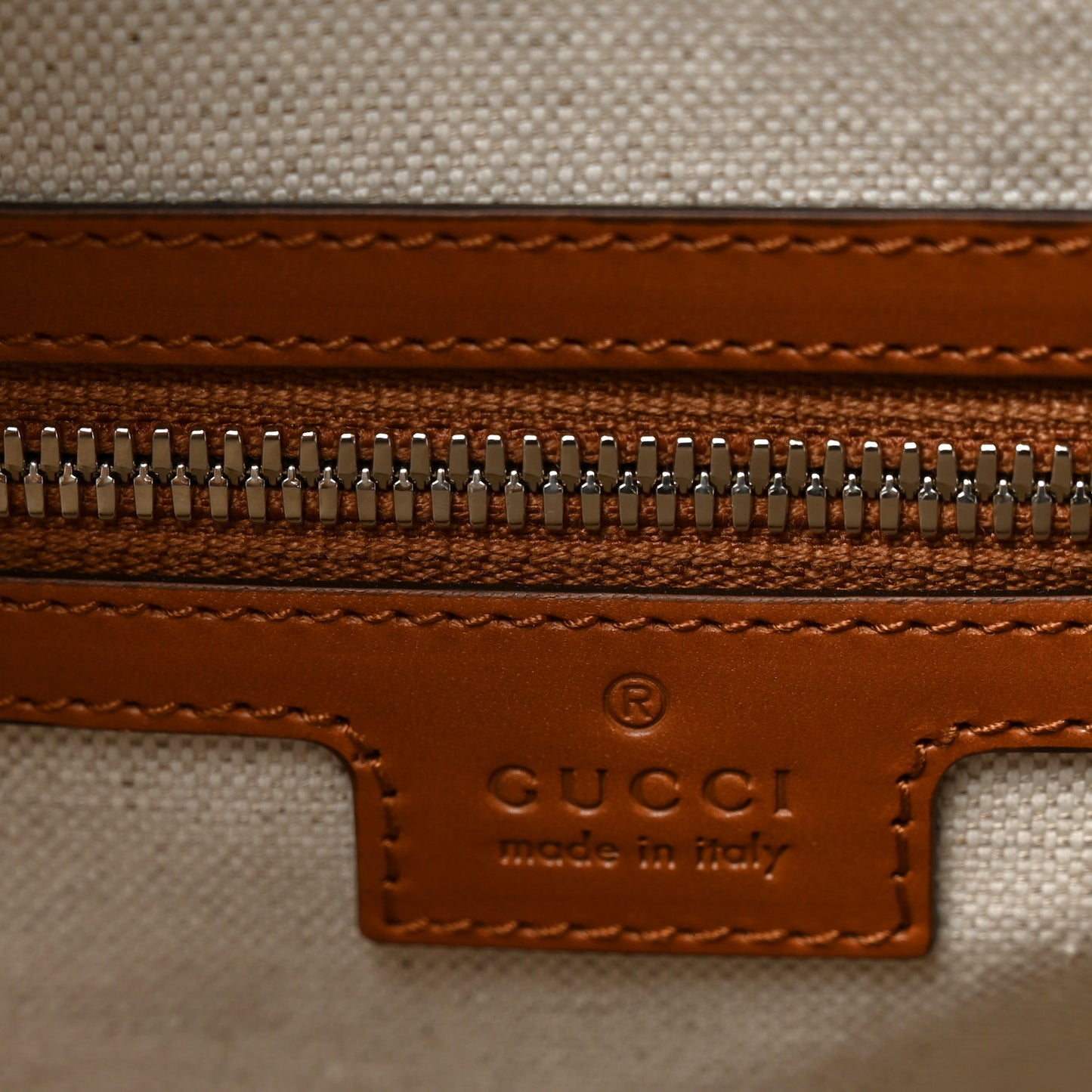 Calfskin GG Tennis Embossed  Duffle Bag Brown