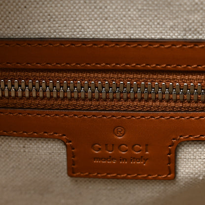 Gucci Calfskin GG Tennis Embossed  Duffle Bag Brown 6 of 10