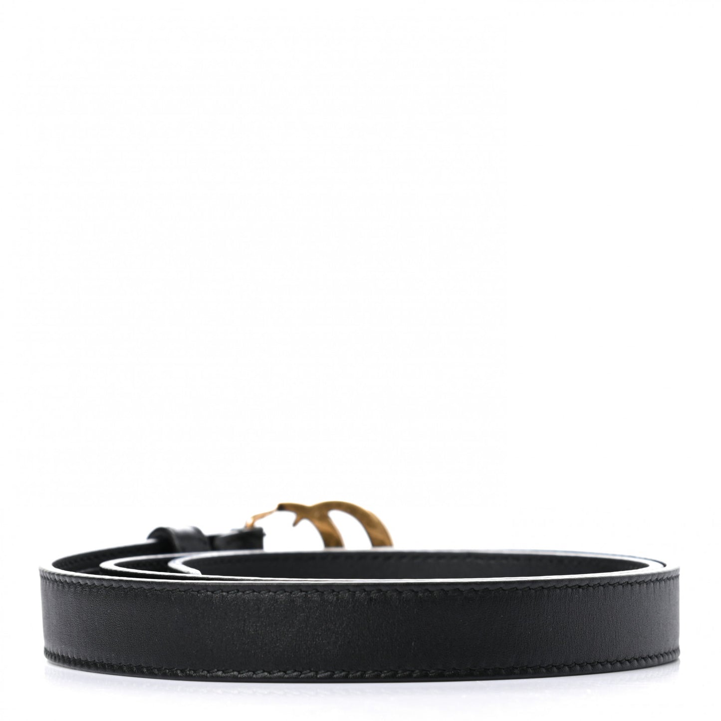 Calfskin Double G 20mm Belt 75 30 Black