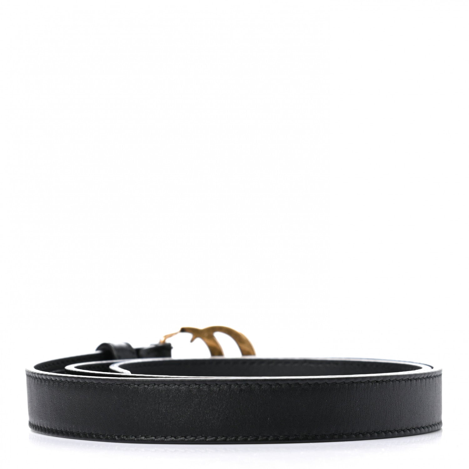 Gucci Calfskin Double G 20mm Belt 75 30 Black 2 of 5