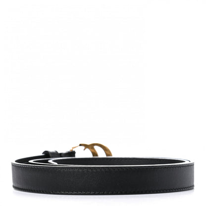 Gucci Calfskin Double G 20mm Belt 75 30 Black 2 of 5