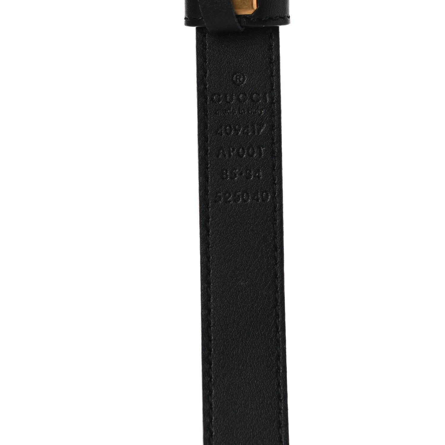 Gucci Calfskin Double G 20mm Belt 85 34 Black 7 of 8