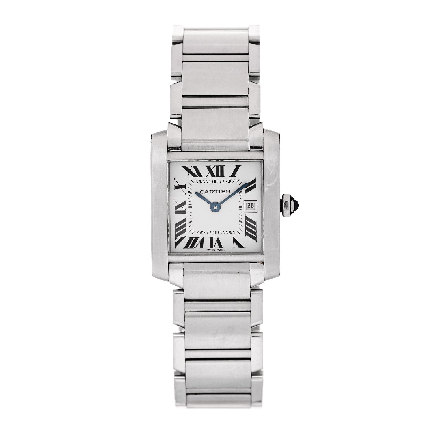 Cartier Stainless Steel 25mm Tank Francaise Quartz Watch 1 of 5