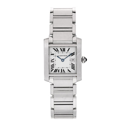 Cartier Stainless Steel 25mm Tank Francaise Quartz Watch 1 of 5