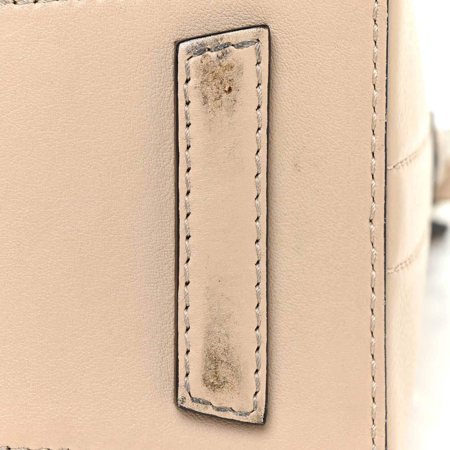 Calfskin Mini Studded Antigona Beige Buff