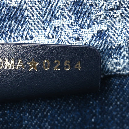 Christian Dior Denim Oblique Mini Book Tote With Strap Blue 7 of 11