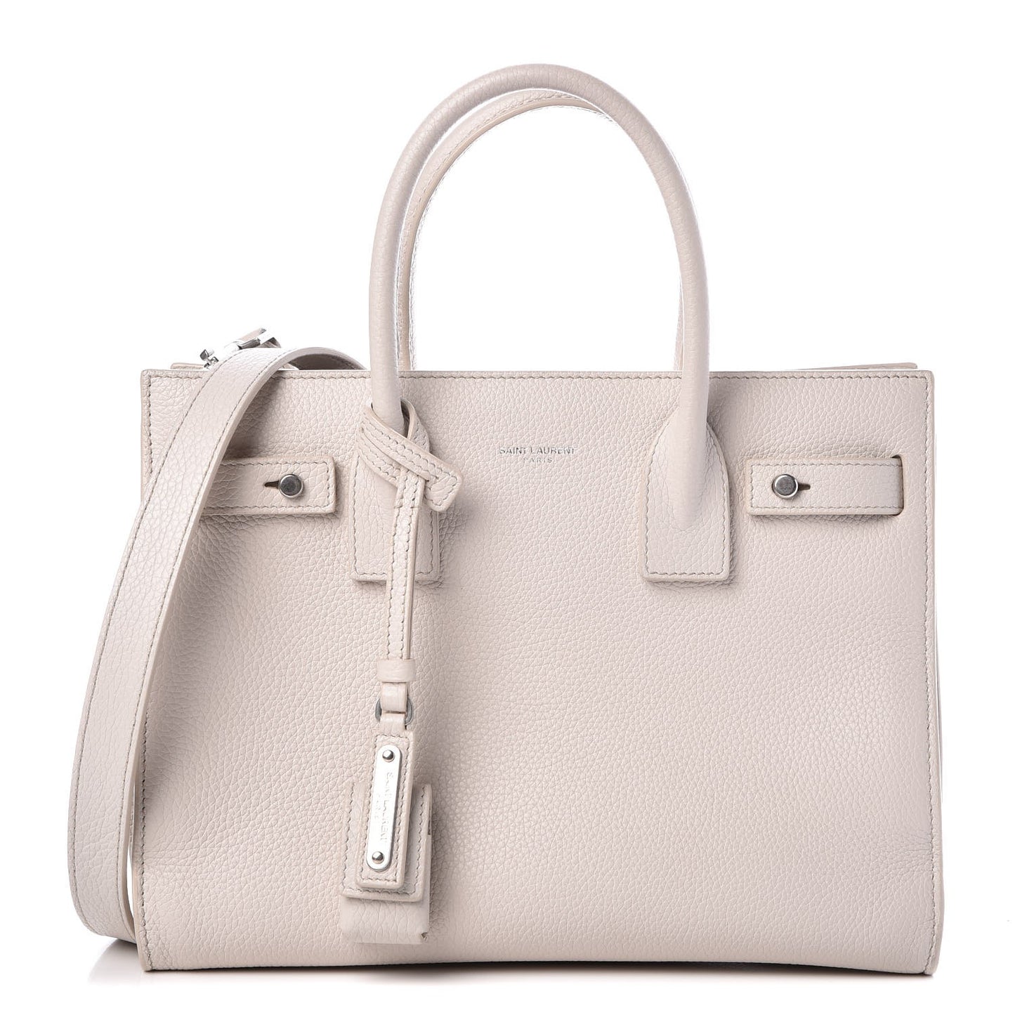 Grained Calfskin Baby Sac De Jour Souple Ivory