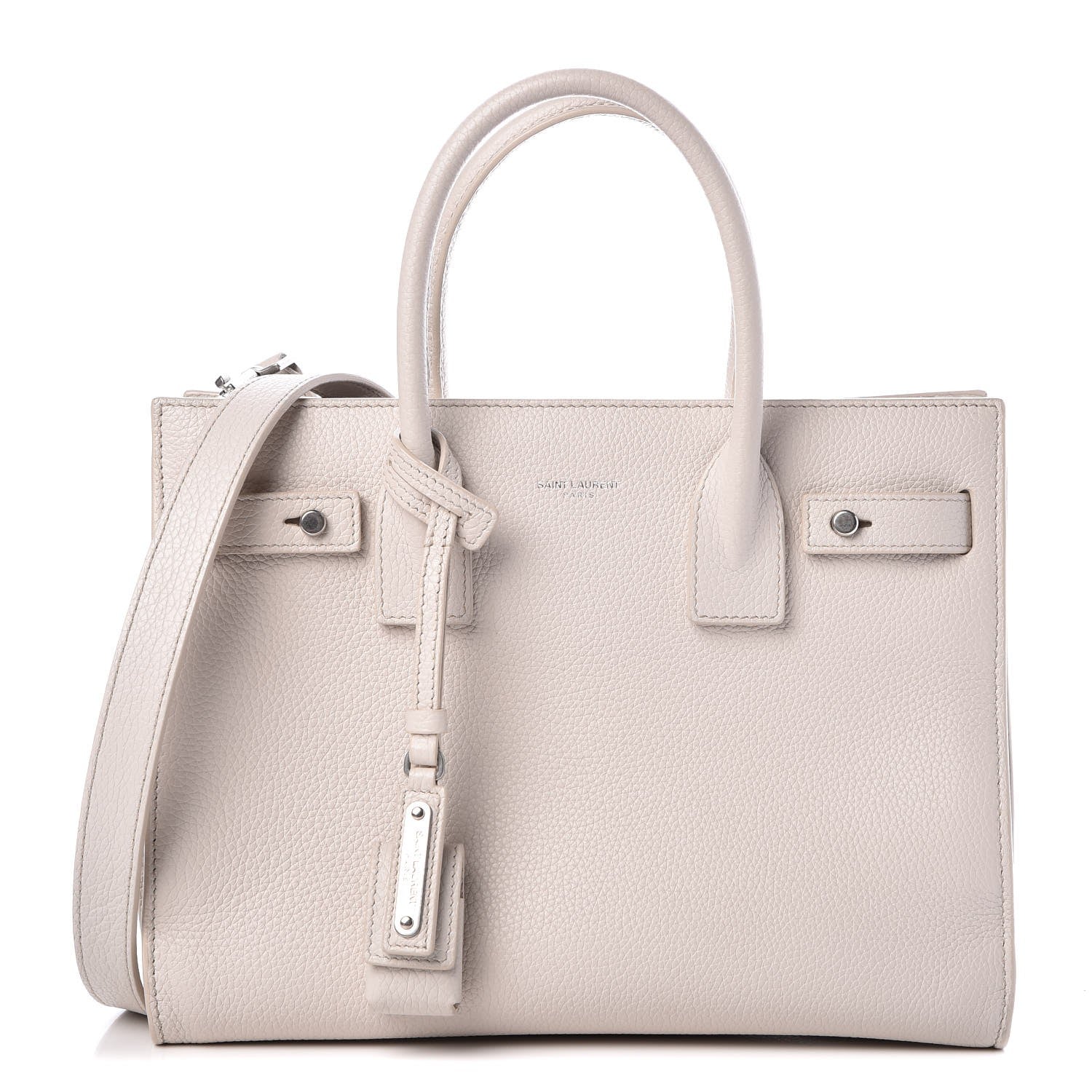 Saint Laurent Grained Calfskin Baby Sac De Jour Souple Ivory 1 of 9