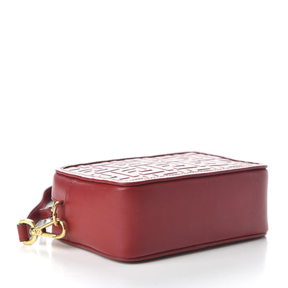 Fendi Vitello Century FF 1974 Embossed Mini Camera Case Fragola 4 of 11