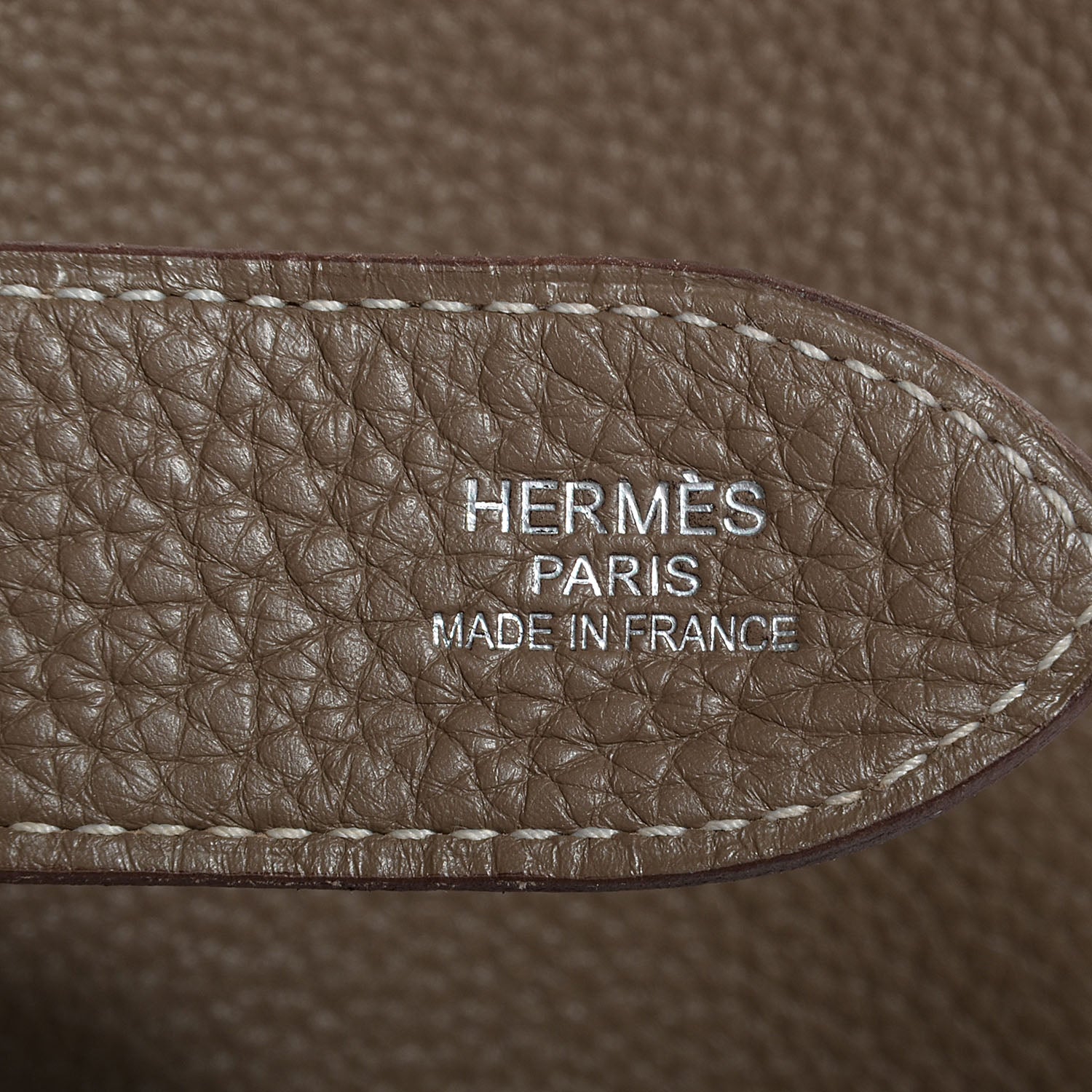 Hermes Taurillon Clemence Jypsiere 34 Etoupe 22 of 23