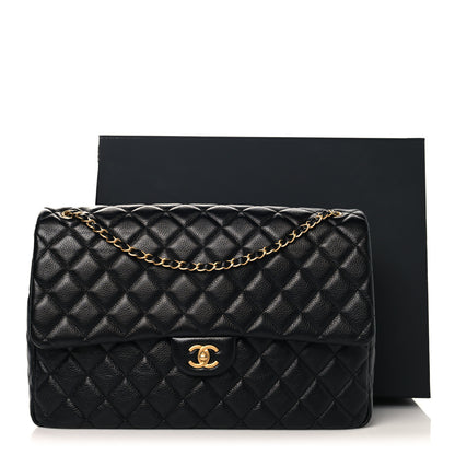 Chanel Caviar Quilted XXL Travel Flap Bag Black 11 of 11