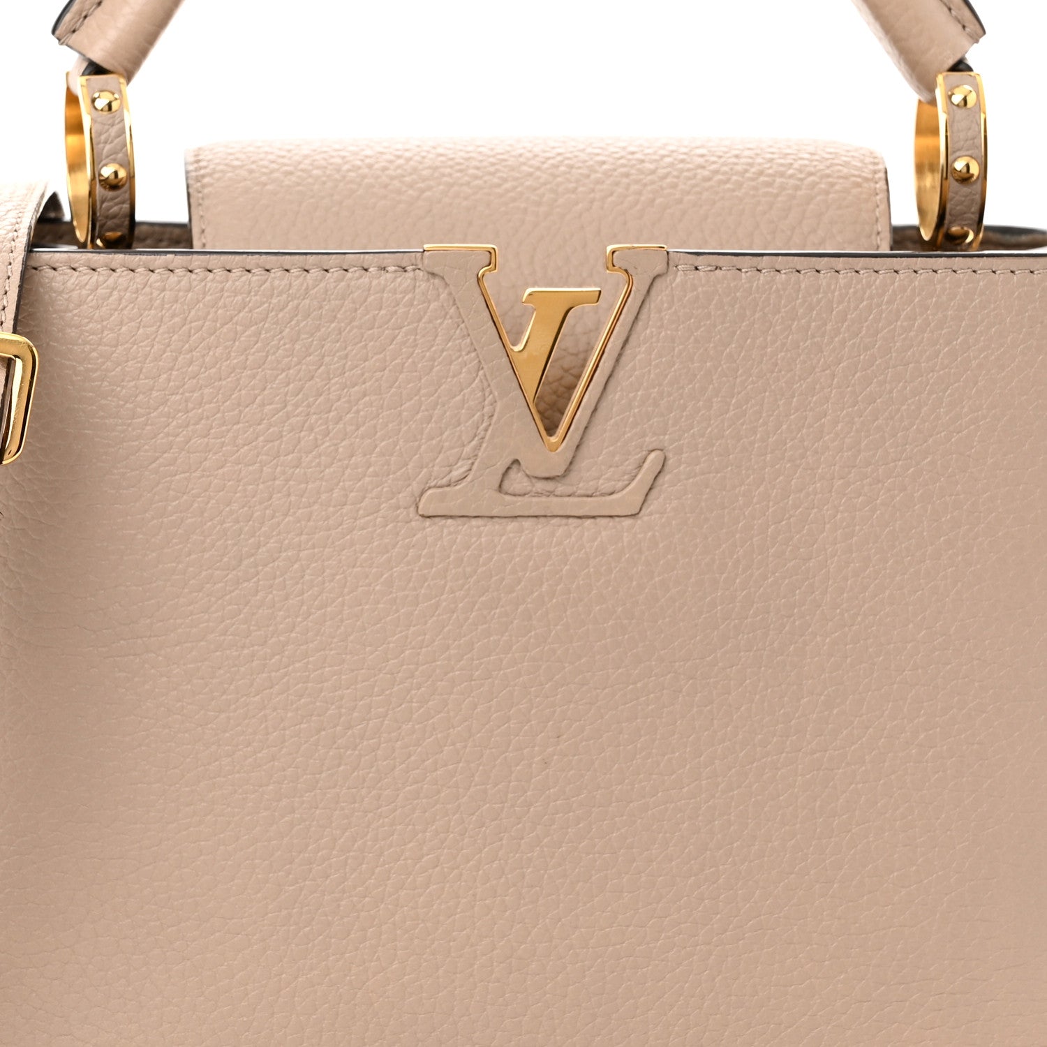 Louis Vuitton Taurillon Capucines BB Galet 6 of 9